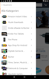 Amazon für Tablets Screenshot