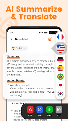Screenshot of Note AI: Voice AI Transcribe