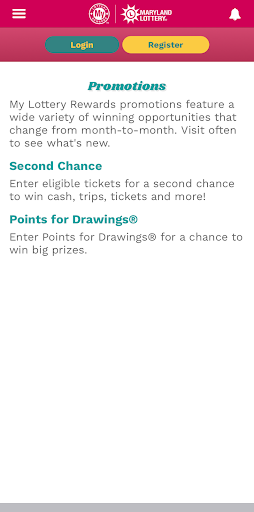 MD Lottery-My Lottery Rewards Screen 3