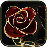 Gold Rose Theme dark red icon