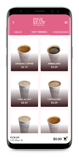Pink Bean Coffee Screen 3