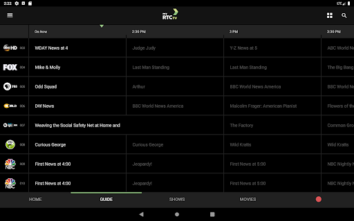 Screenshot of My RTC TV