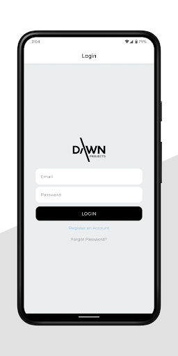 Android application Dawn Projects Ticket System screenshort