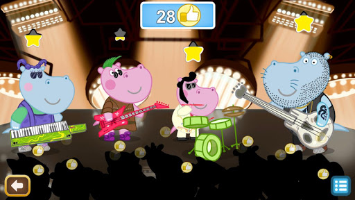 Queen Party Hippo: Music Games 1.2.0 screenshots 1