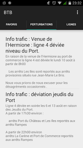 Android application BTB screenshort