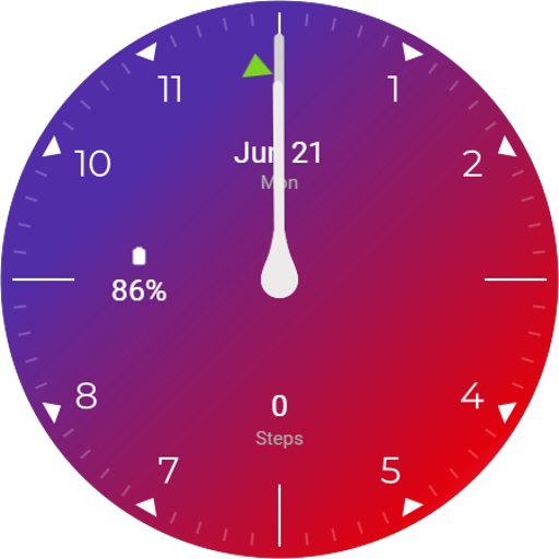 Android application Purple Watch Face 2 screenshort