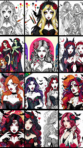 Scary Girl Color By Number