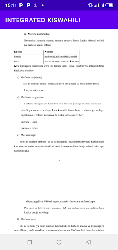 Intergrated Kiswahili