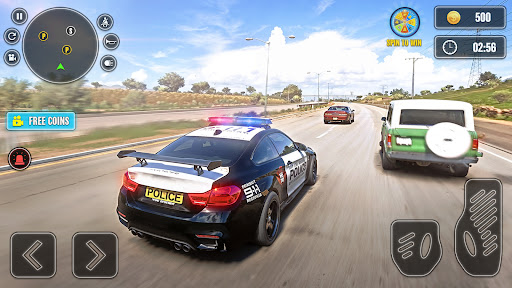 Android application US City Police Car Chase Games screenshort