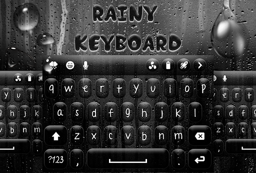 Android application Rainy Keyboard Theme screenshort