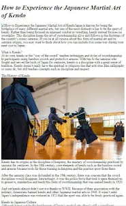 How to Do Kendo Training