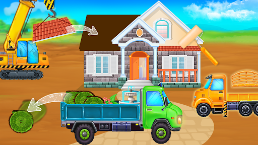 build house - Truck wash game 3