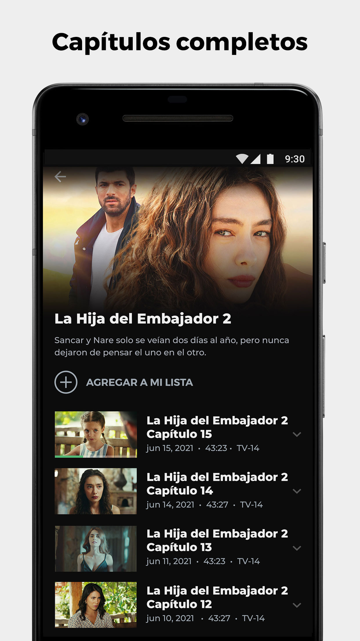 Android application Univision App: Incluido con tu servicio de TV screenshort