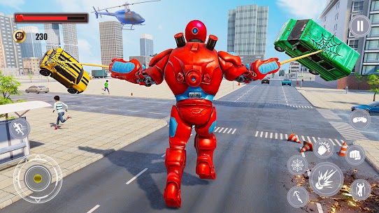Flying Police Monster Robot Rope Hero: Crime City Mod Apk 1.5 (Unlimited Money) 3