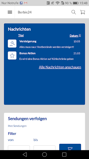 Android application BICO screenshort