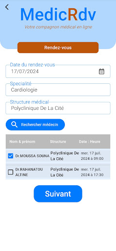 MedicRdv Screen 3