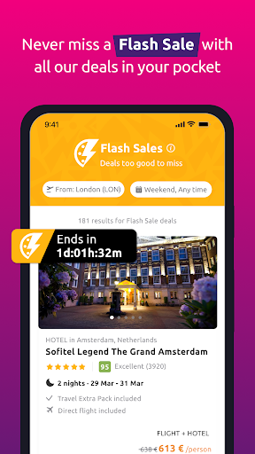 Screenshot of Bravofly - flights and hotel