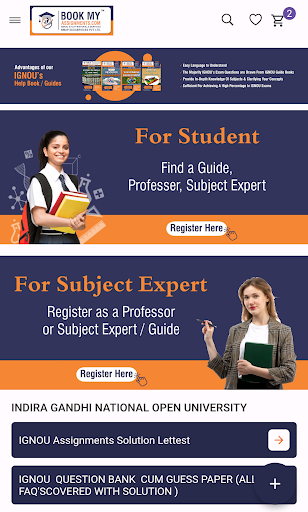 Android application Book My Assignment screenshort