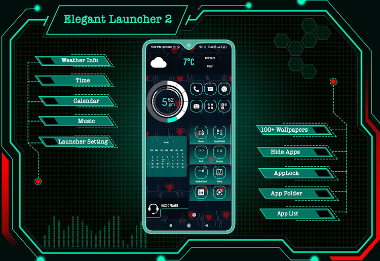 Elegant Launcher 2 - Applock - 20.0 - (Android)