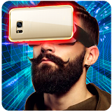 VR glasses simulator icon