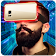VR glasses simulator icon