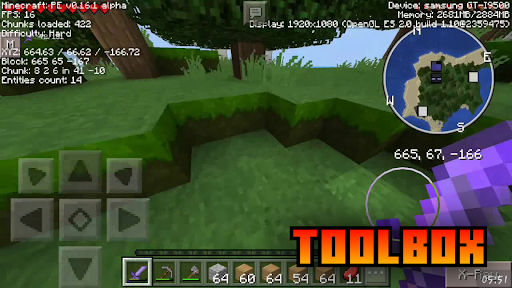 Android application Toolbox mod for Minecraft PE screenshort