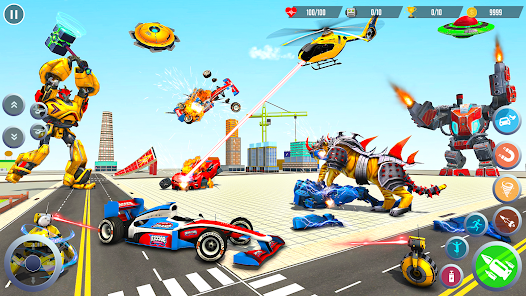 Jeux de Robot Tigre Volant screenshots apk mod 4