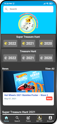 Android application Hot Wheels: Treasure Hunt Data screenshort