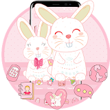Cute Pink Bunny Theme icon