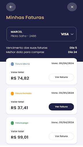 Safra: Cartões de Crédito Screen 3