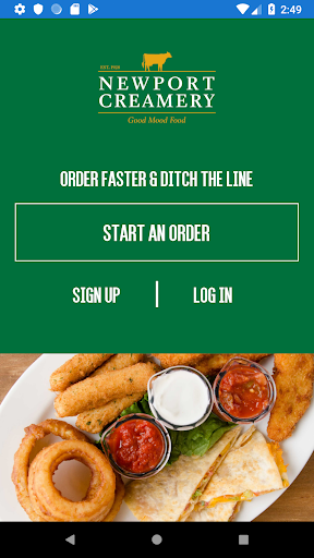 Android application Newport Creamery screenshort