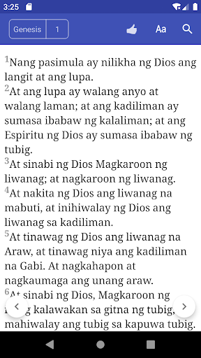 Android application Filipino Bible - Tagalog Bible screenshort