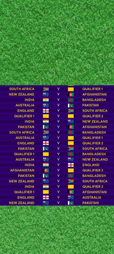 Cricket WorldCup 2023 Schedule Screen 2