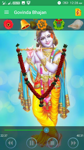 Android application Govinda Bhajan screenshort
