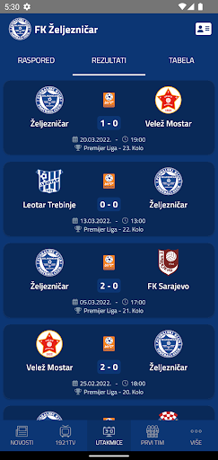 FK Željezničar Screen 3