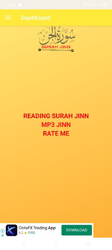 Android application Surah Jinn screenshort