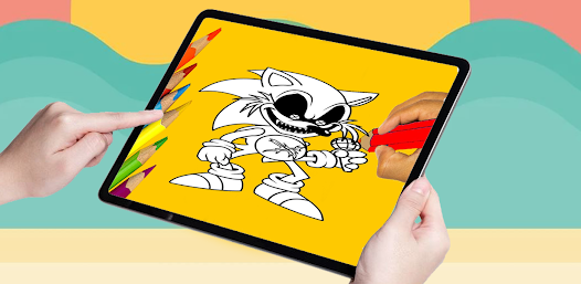 Captura 4 Soni Exe Hedgehogs Coloring android