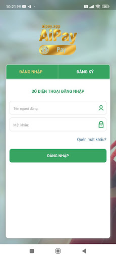 Android application AiPay screenshort