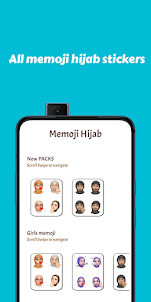 Muslim hijab Memoji Stickers