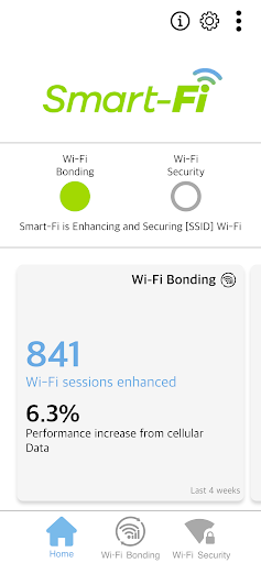 Android application Smart-Fi screenshort