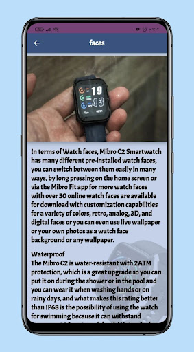 Mibro C2 Smarwatch Guide Screen 3