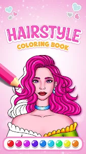 Hairstyle Coloring Book