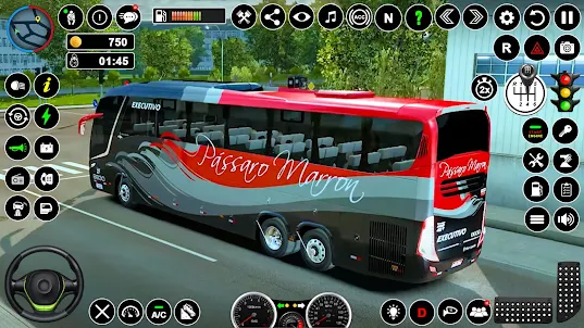 cidade ônibus dirigindo jogo