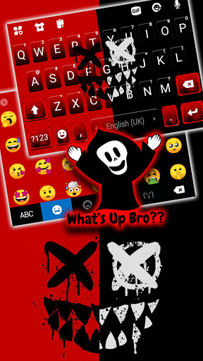 Bred Mask Devil Keyboard Backg Screen 3