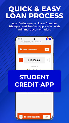 Android application StuCred - StudentLoanApp screenshort