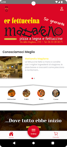 Android application Mattarello Magliana screenshort