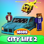 Cover Image of डाउनलोड City Life 2 Mod for Minecraft 2.0 APK
