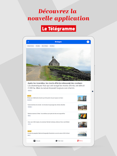 Screenshot of Le Télégramme - Info Bretagne