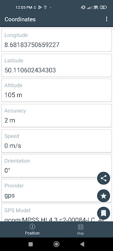 Android application My Spot screenshort
