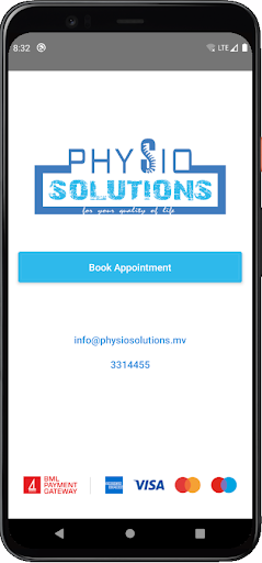 Android application Physio Solutions screenshort